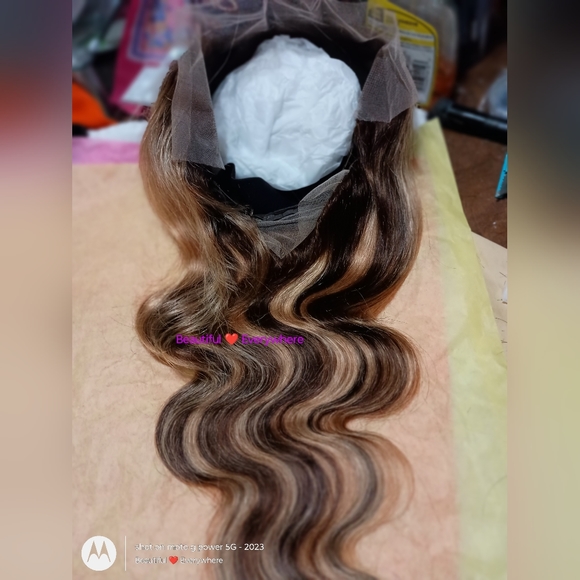 Human Hair Lace Frontal Wig - Picture 9 of 16